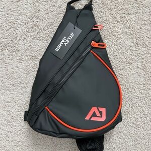 Black and Red Sling Bag